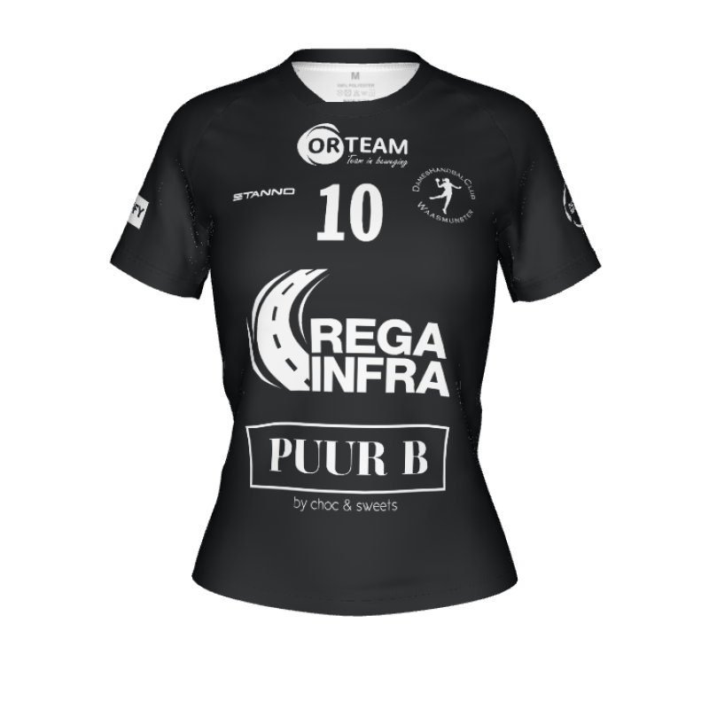DHC Waasmunster Wedstrijdshirt zwart