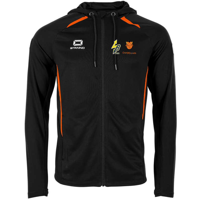 Oranje Duivel Stadio Hooded Full Zip Top + logo