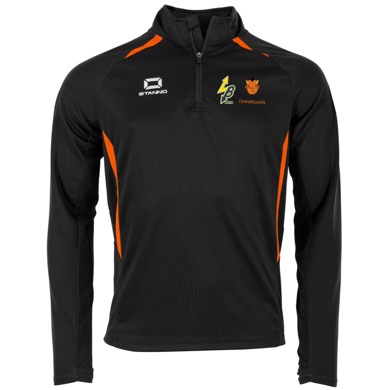 Oranje Duivel Stadio Quarter Zip top + logo