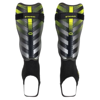 Liga IV Shin Guards Black-Neon Yellow